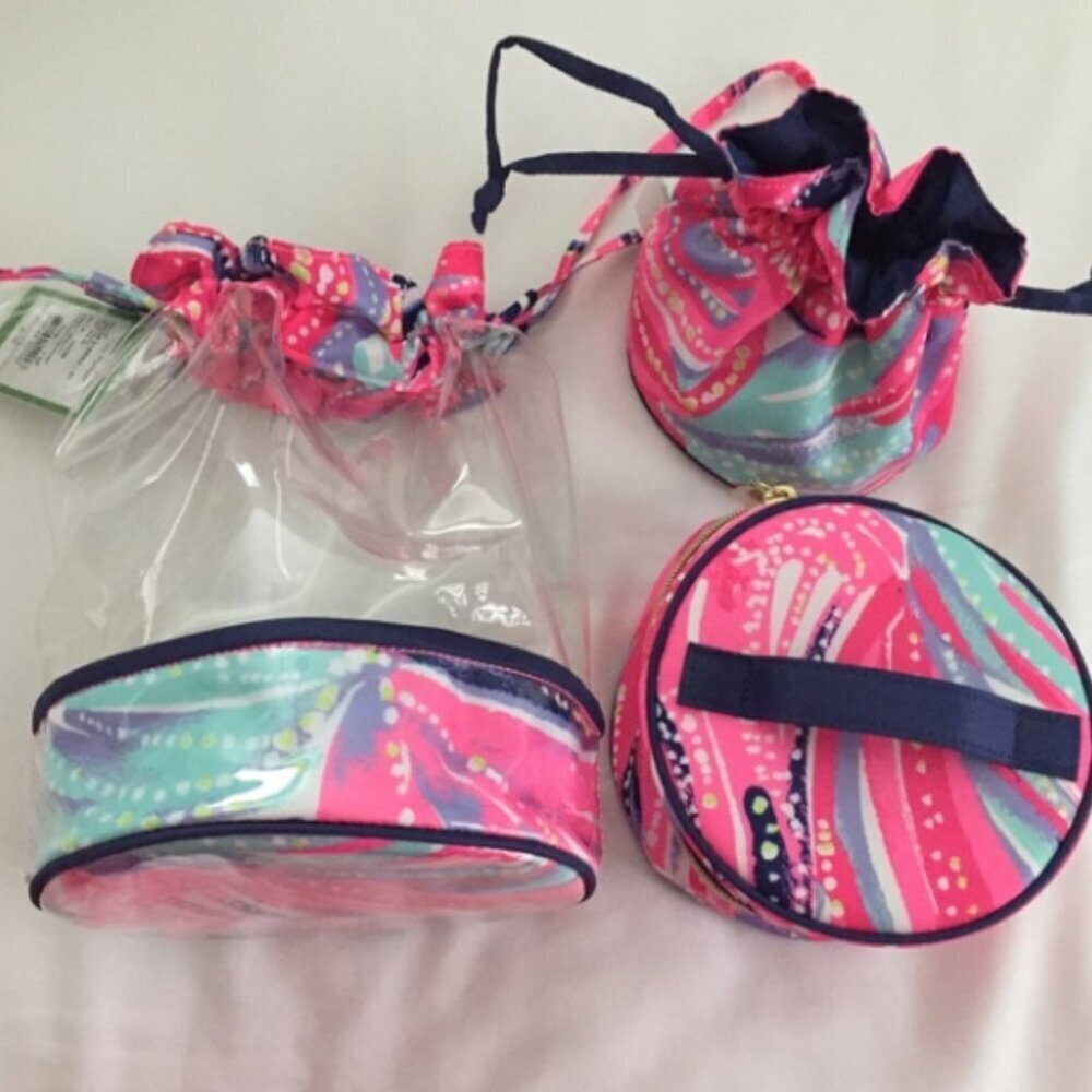 Lilly Pulitzer GWP trio set Dragonfruit Oh my guava accessories NWT